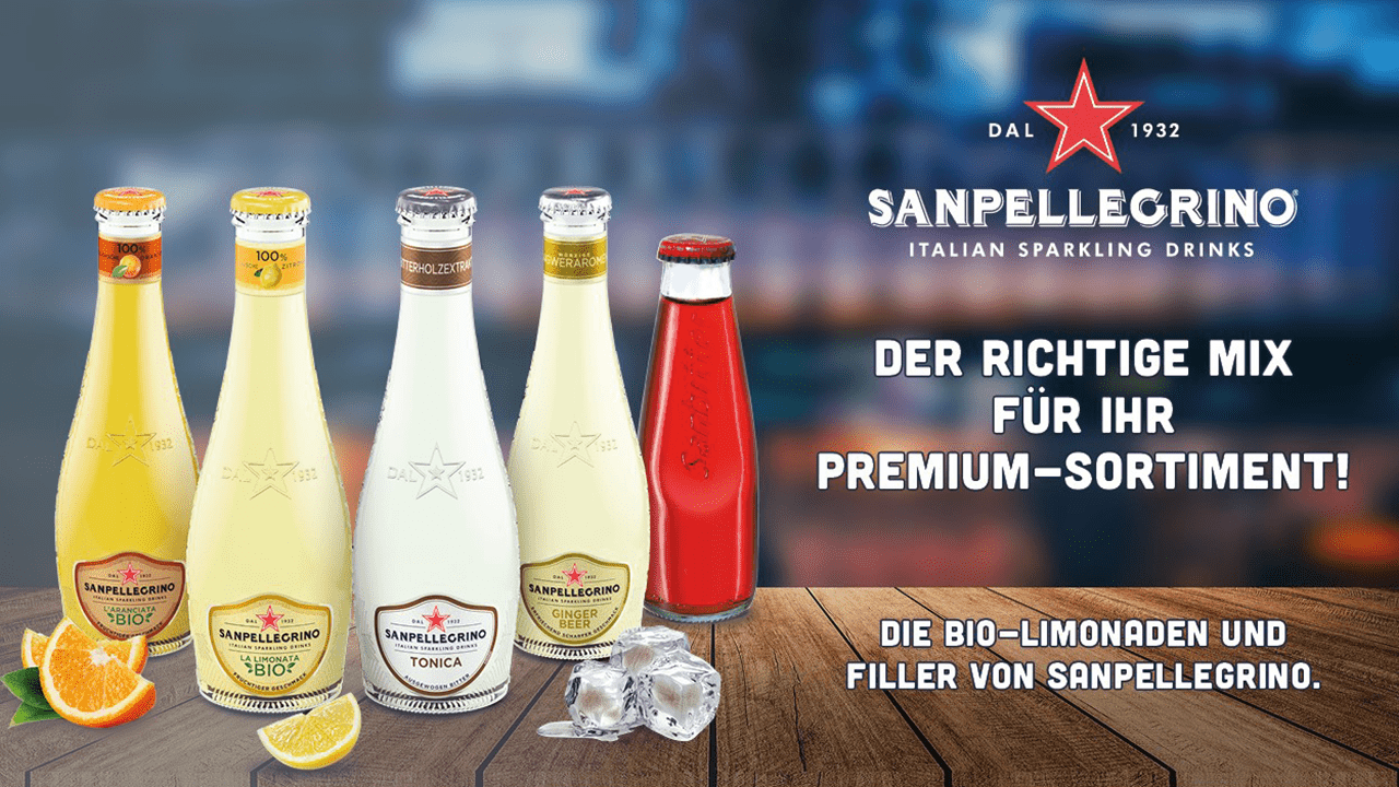 Die Stars an der Theke: Sanpellegrino Bio-Limonaden und Mixbegleiter